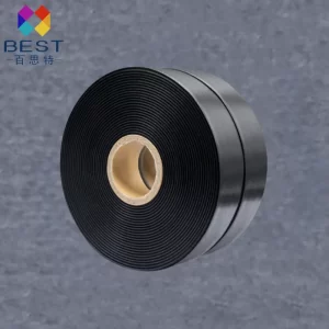 black woven label tape
