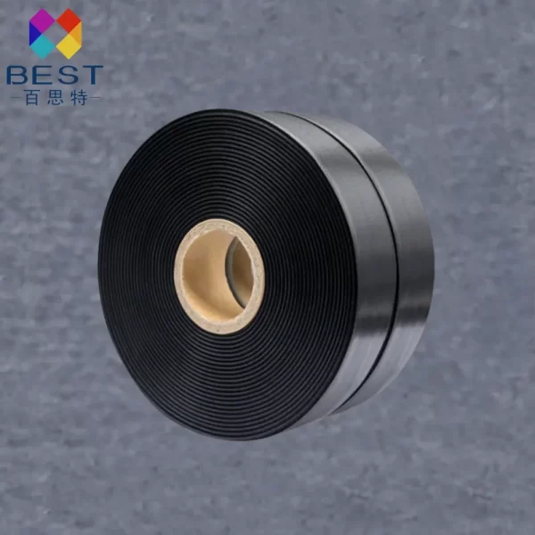black woven label tape