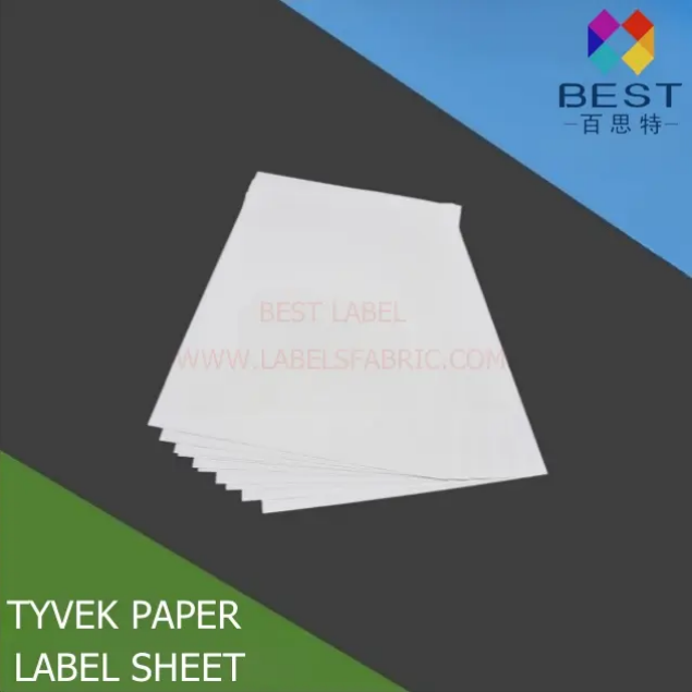 Wash care label sheets
