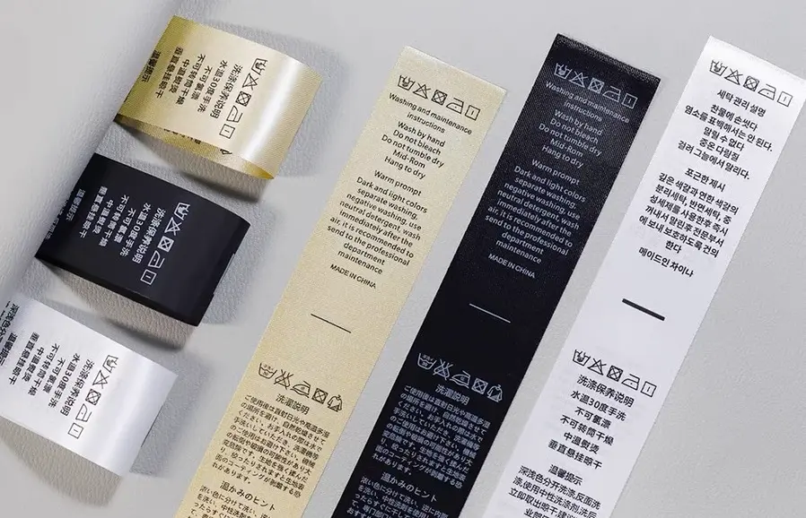 textile label ribbon